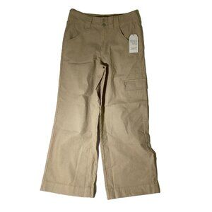 T&T Wide Leg Beige Corduroy Cargo Pants Size 6 Cotton Blend Brand New With Tags